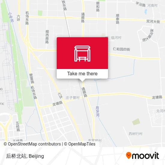 后桥北站 map