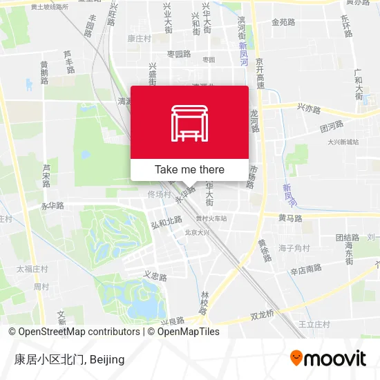 康居小区北门 map