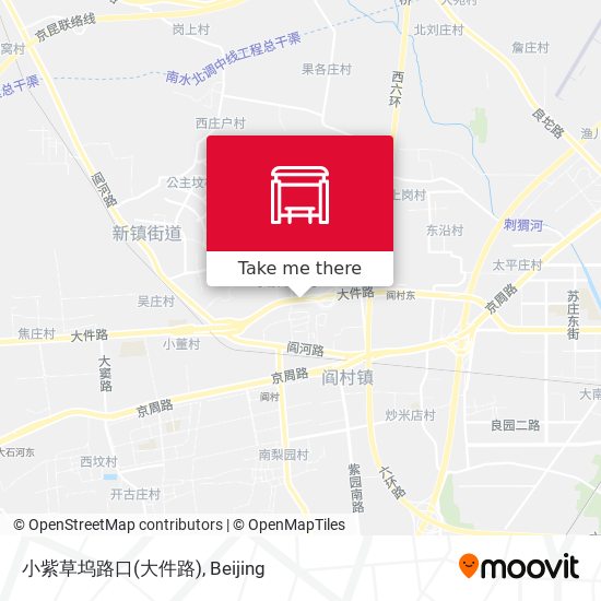 小紫草坞路口(大件路) map