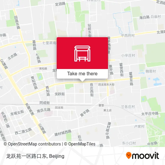龙跃苑一区路口东 map