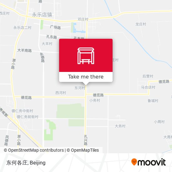 东何各庄 map