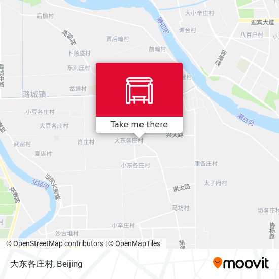 大东各庄村 map