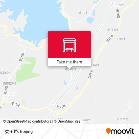 娄子峪 map