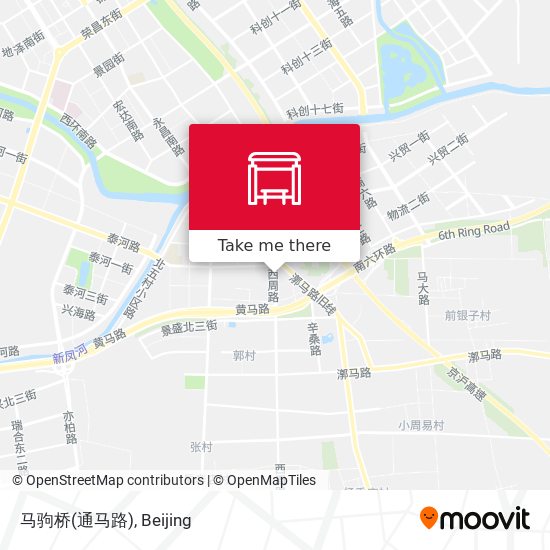 马驹桥(通马路) map