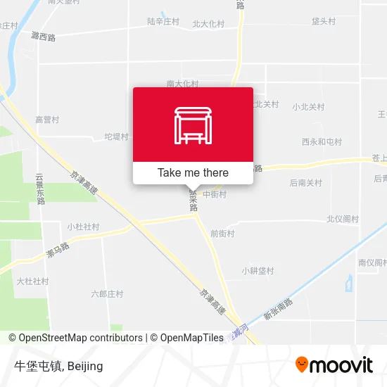牛堡屯镇 map