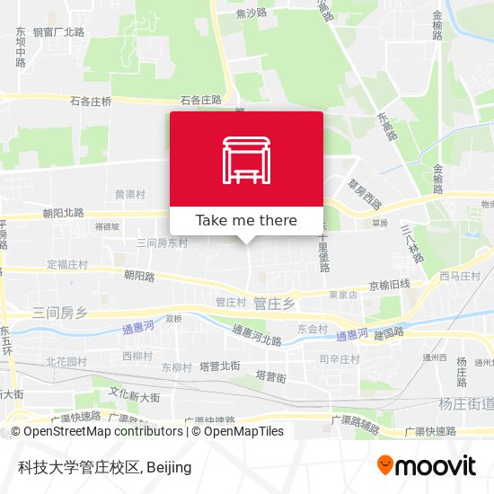 科技大学管庄校区 map