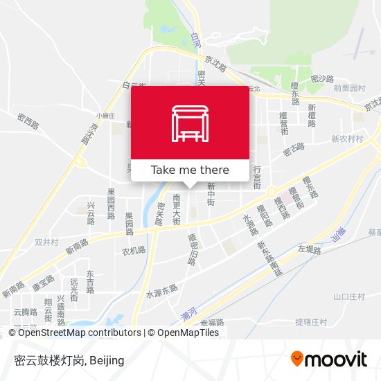 密云鼓楼灯岗 map