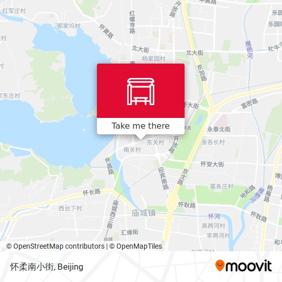 怀柔南小街 map