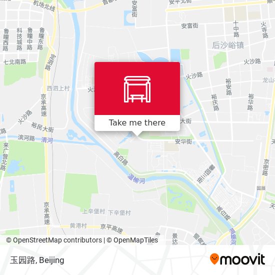 玉园路 map