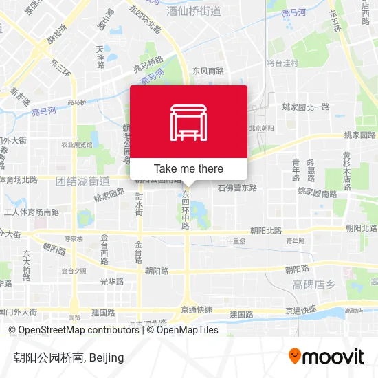 朝阳公园桥南 map