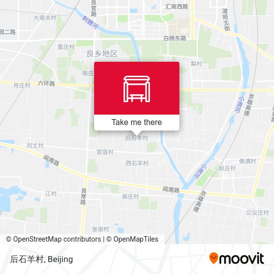 后石羊村 map