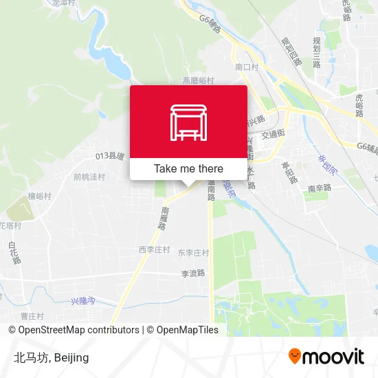 北马坊 map