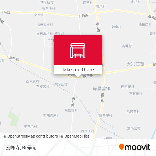 云峰寺 map