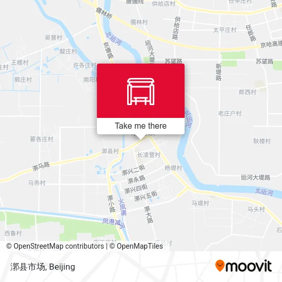 漷县市场 map