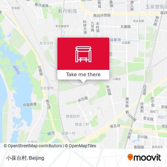 小葆台村 map