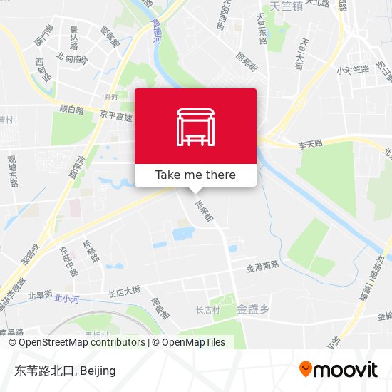 东苇路北口 map