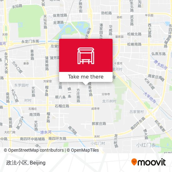 政法小区 map