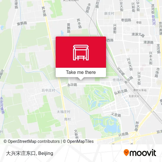 大兴宋庄东口 map