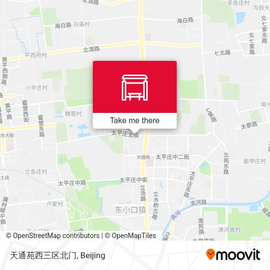 天通苑西三区北门 map