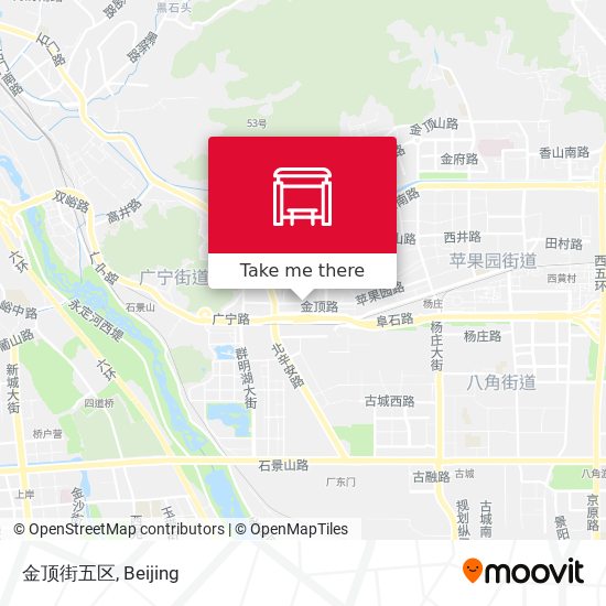 金顶街五区 map