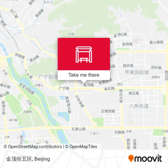 金顶街五区 map