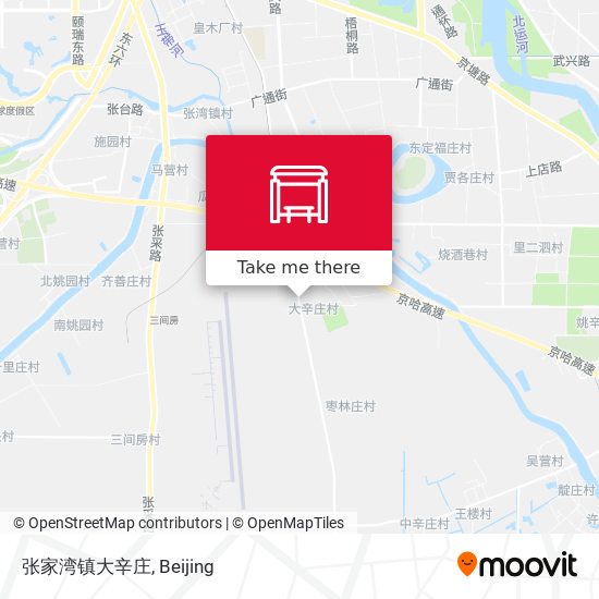 张家湾镇大辛庄 map