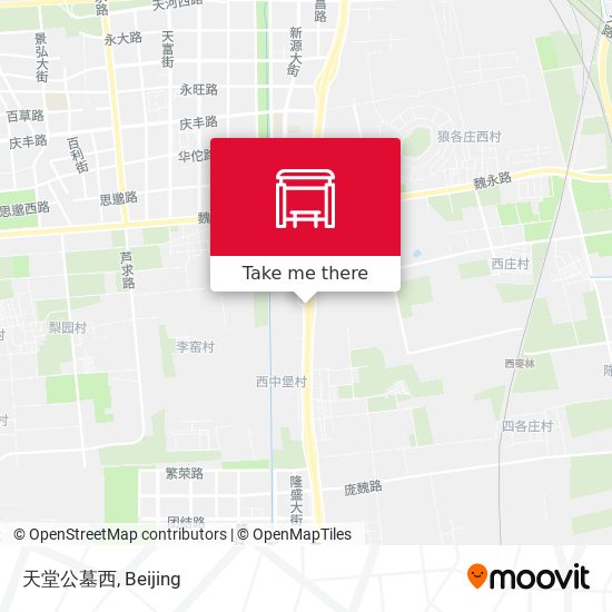 天堂公墓西 map