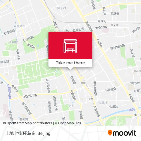 上地七街环岛东 map