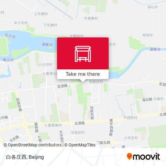 白各庄西 map