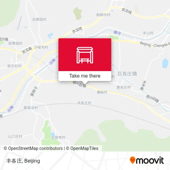 丰各庄 map