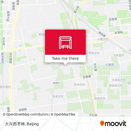 大兴西枣林 map