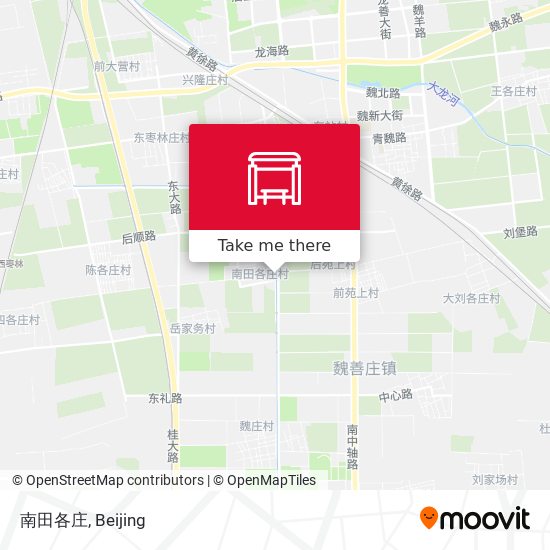 南田各庄 map