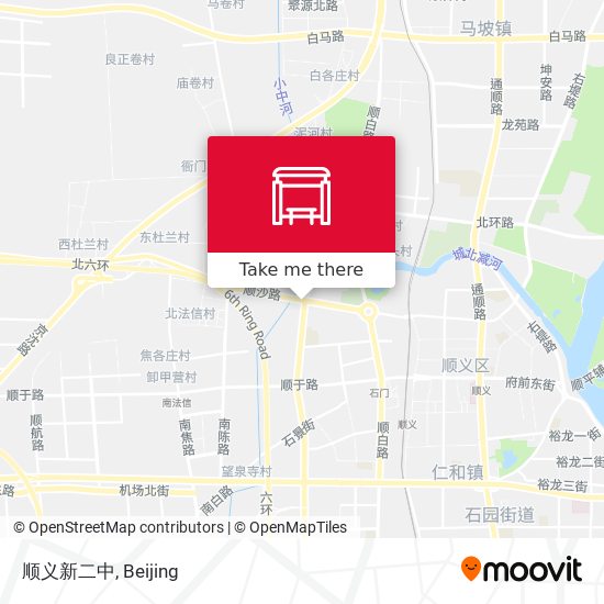 顺义新二中 map