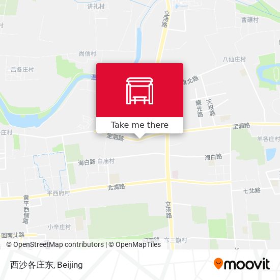 西沙各庄东 map