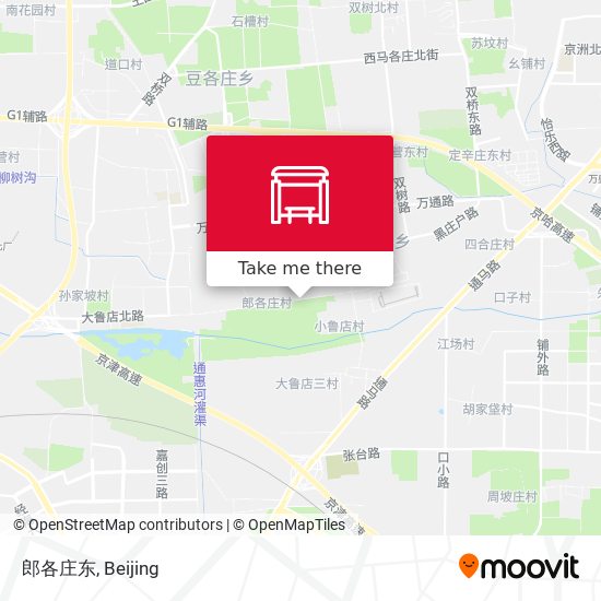 郎各庄东 map