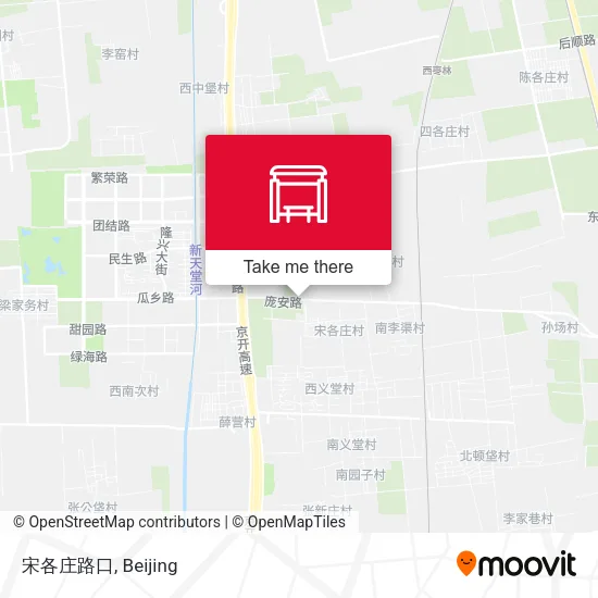 宋各庄路口 map