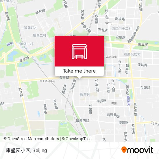康盛园小区 map