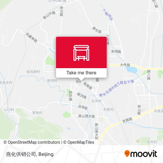 燕化供销公司 map