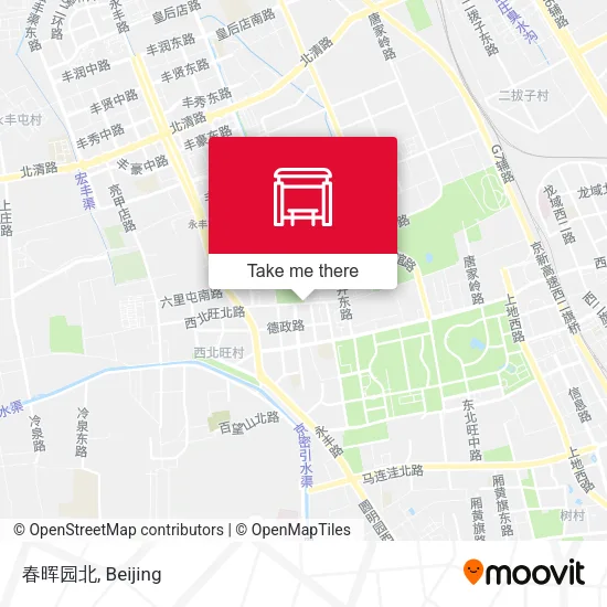 春晖园北 map