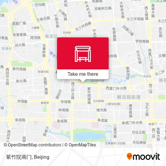 紫竹院南门 map