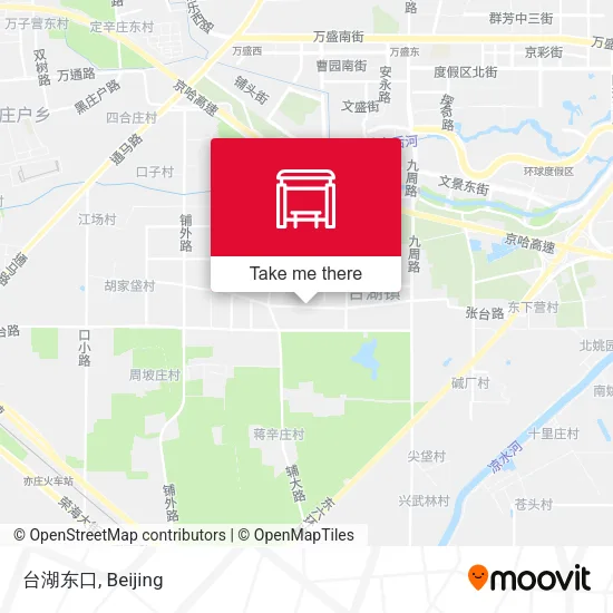 台湖东口 map