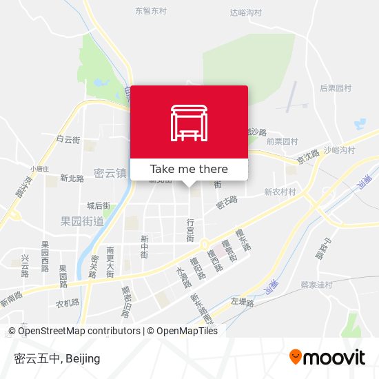 密云五中 map