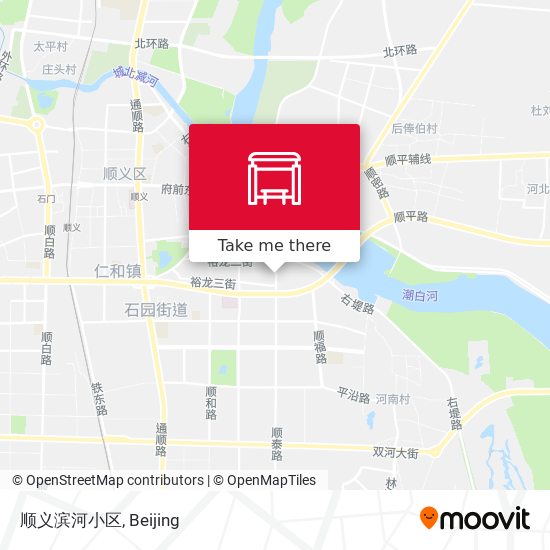 顺义滨河小区 map
