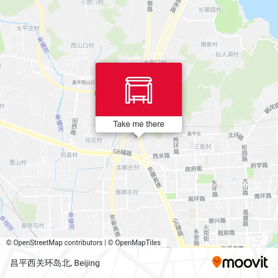 昌平西关环岛北 map