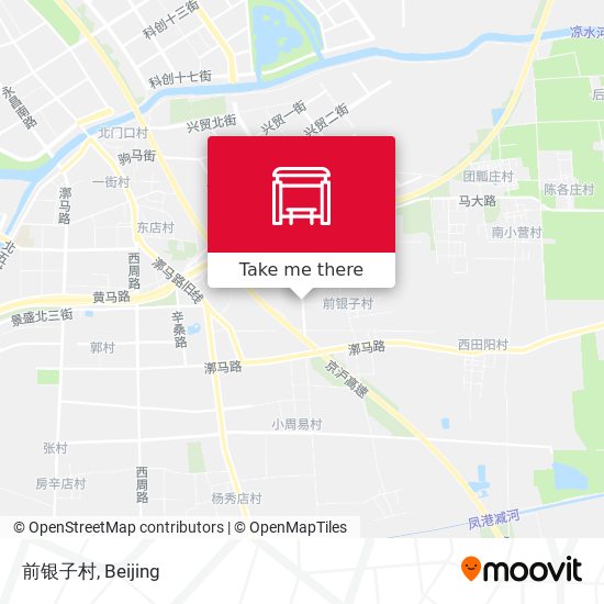 前银子村 map