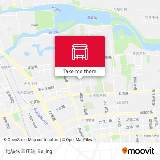 地铁朱辛庄站 map