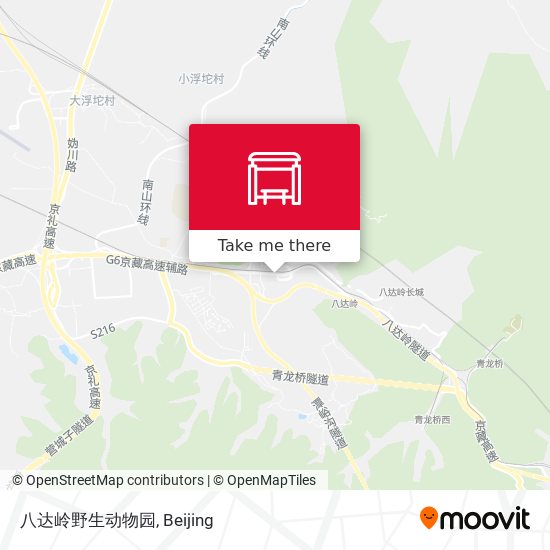 八达岭野生动物园 map