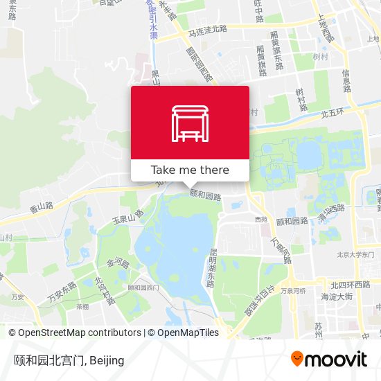 颐和园北宫门 map