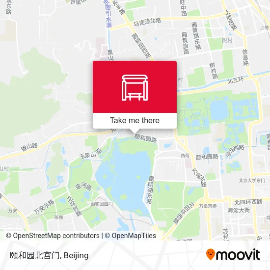 颐和园北宫门 map