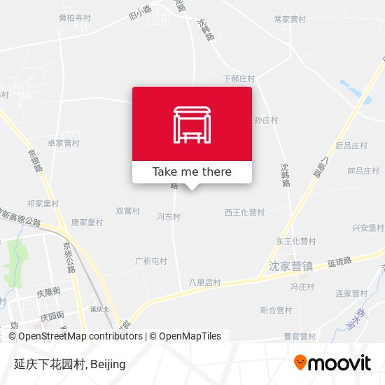 延庆下花园村 map